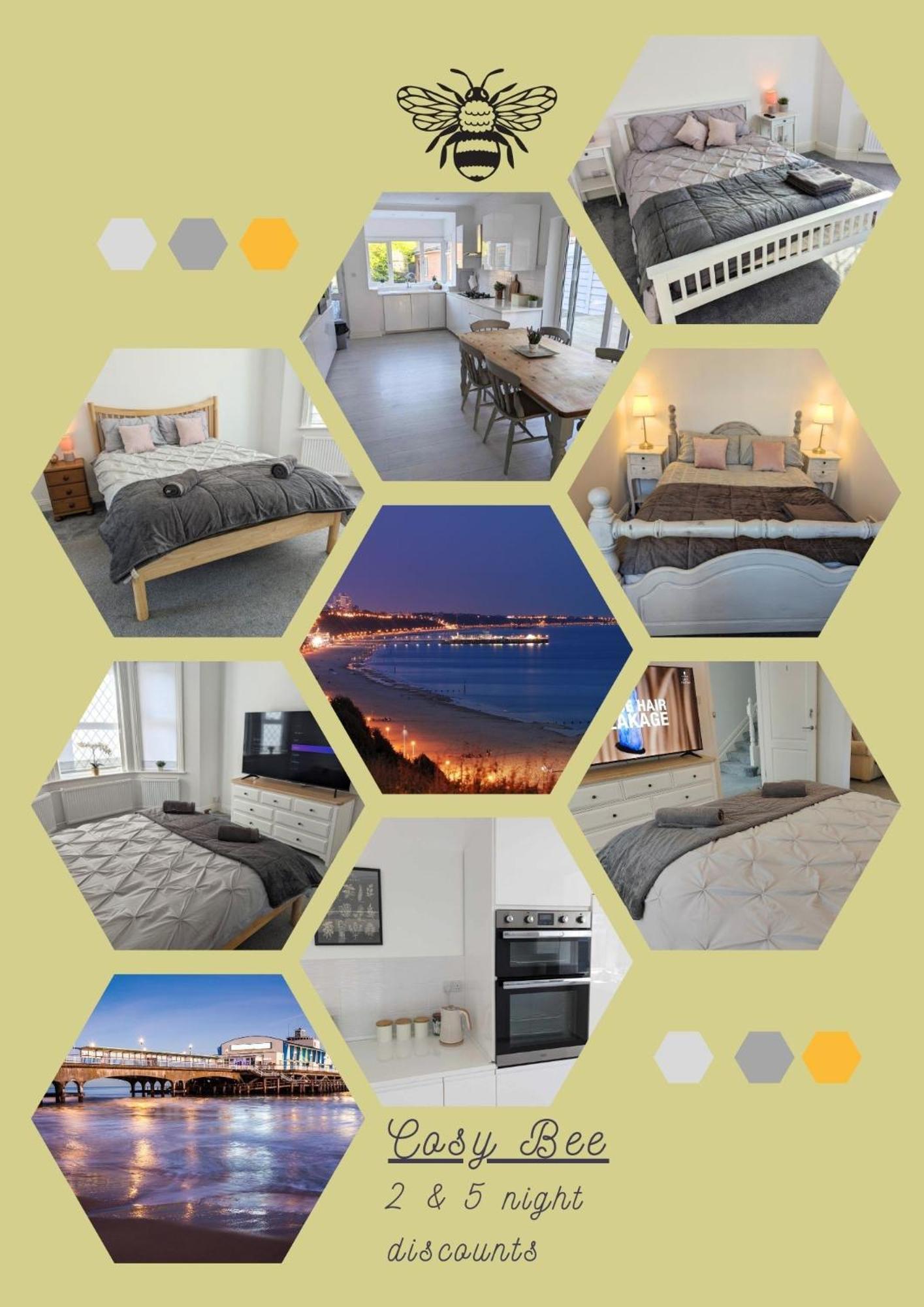 Cosy Bee And Apartment Борнмут Экстерьер фото